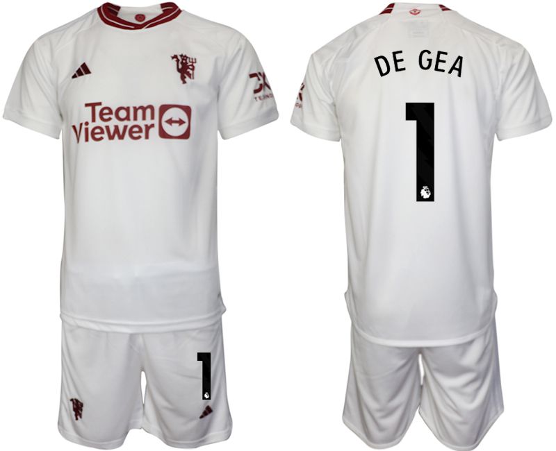 Men 2023-2024 Club Manchester United away white #1 Soccer Jersey->->Soccer Club Jersey